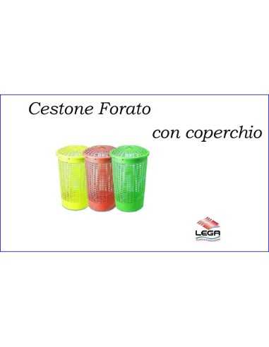 CESTONE FORATO CON COPERCHIO NUOVI