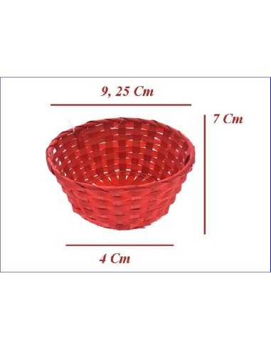 CESTINO ROSSO DM 9,25 X 4 X H 7 CM