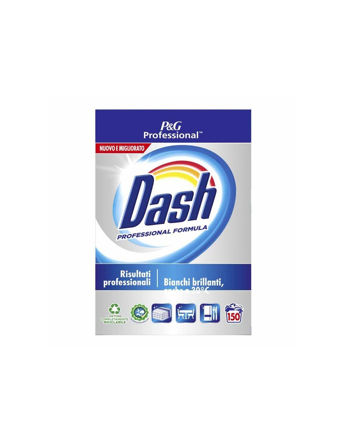 Dash Professional Hygiene Detersivo in Polvere Lavatrice 105 Misurini