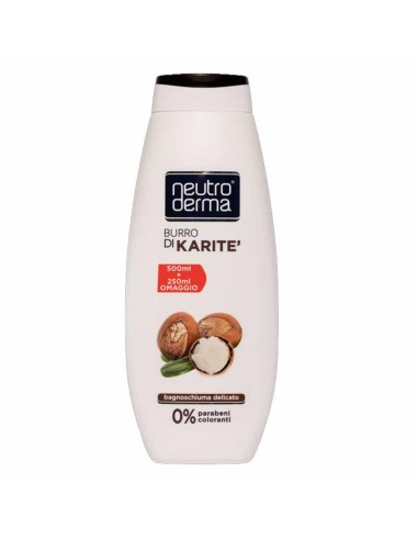 NEUTRODERMA BAGNOSCHIUMA BURRO DI KARITE 750 ML