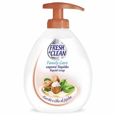 FRESH E CLEAN SAPONE LIQUIDO  KARITE E OLIO JAJOBA 300 ML