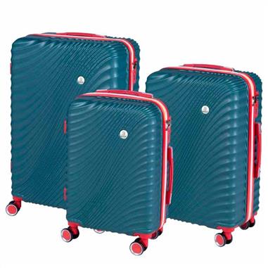 TROLLEY TRIS MILANO GREEN E RED 