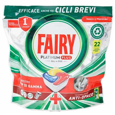 FAIRY PLATINUM PLUS ALL IN ONE LIMONE 22 PEZZI