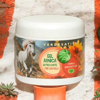 VERDESATIVA GEL ARNICA EXTRA FPRTE PER CAVALLI CON CBD 500 M