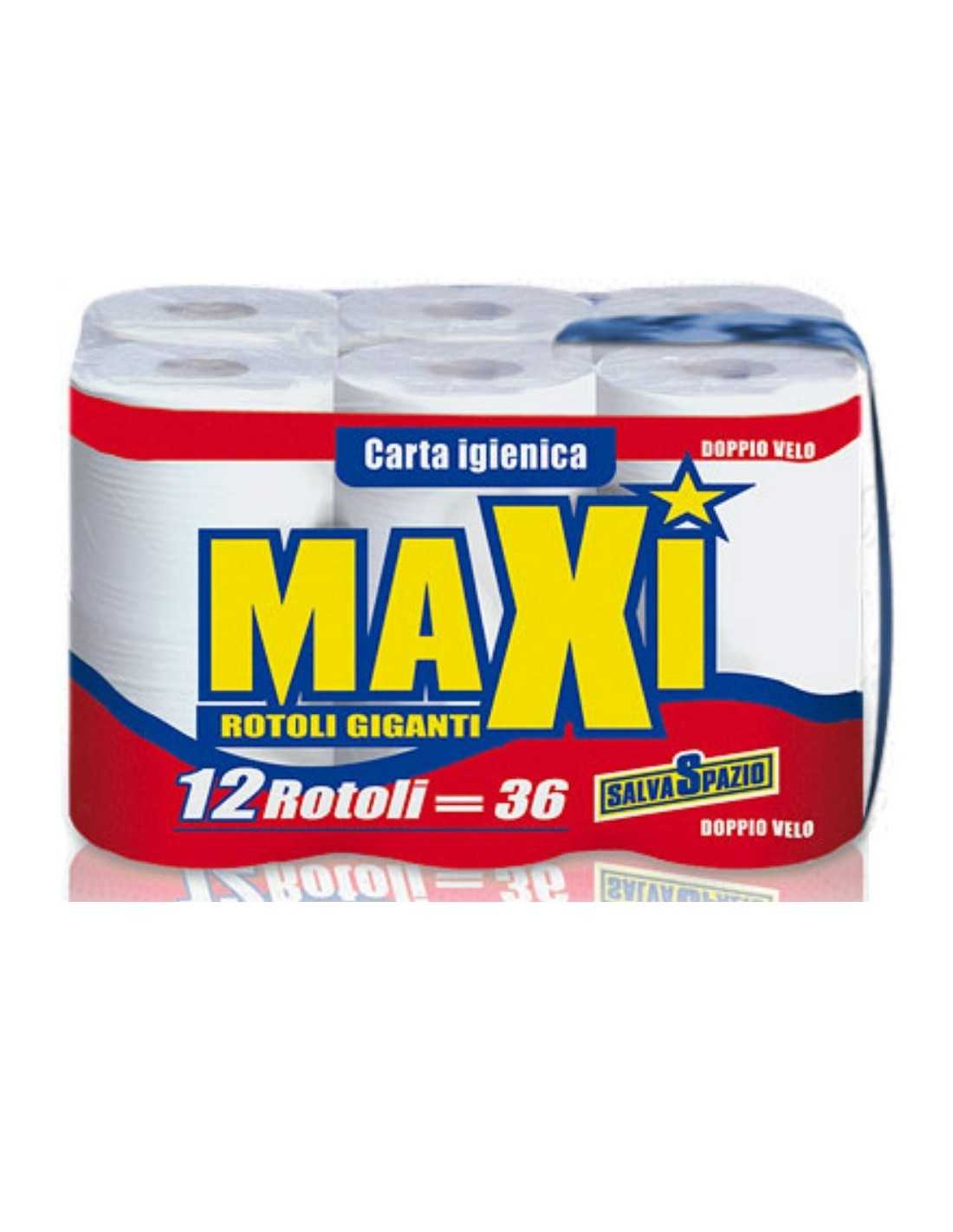Maxi Carta Igienica 12 Rotoloni 3 Veli Xxl